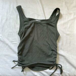 Princess Polly Green Cinched Tank Top